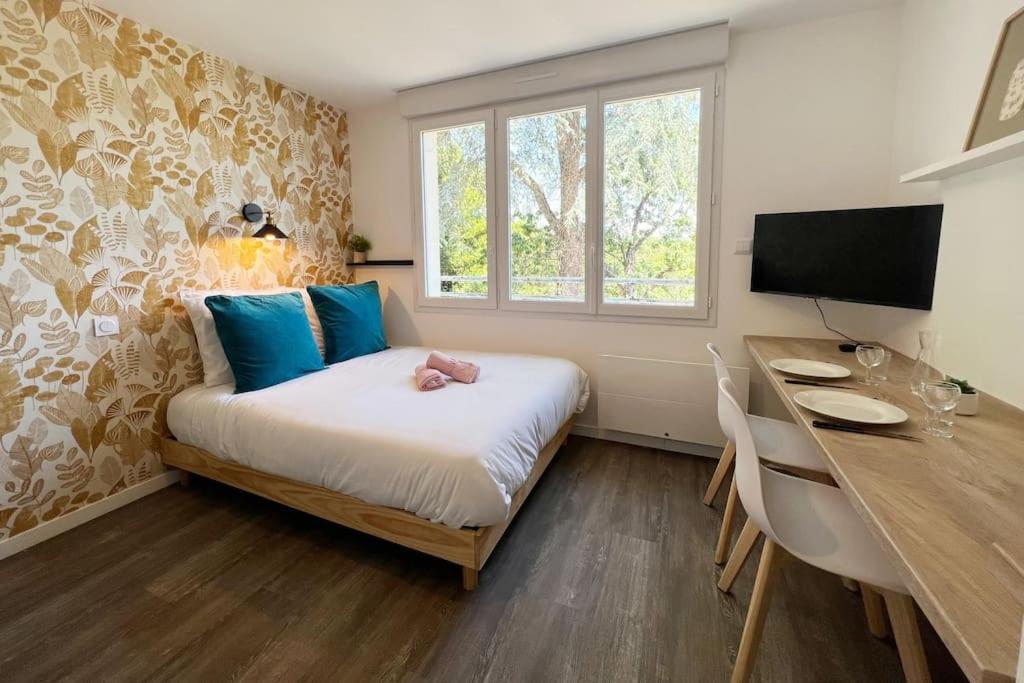 Suite Le Studio Mangue - Cosy & Vue Sur Le Jardin - Plages A Proximite Saint-Nazaire  Dış mekan fotoğraf